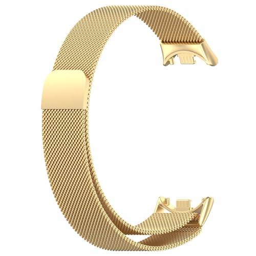 Bracelets compatibles avec le Xiaomi Smart Band 10 - Bracelet en maille tissée en acier inoxydable - Bracelet en métal pour montre - Bracelet de rechange...