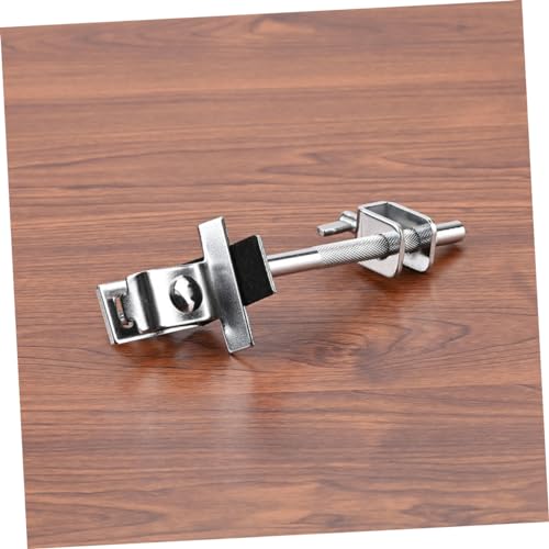 Clip sencillo para cowbell con extensión, abrazadera duradera para batería para instrumentos de percusión, fácil de instalar, soporte multifunción para bombo, manufactura fina para uso práctico miniatura 6