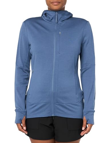 Icebreaker Damen Women Merino 260 Quantum Ls Zip Hoodie Kapuzenpullover, Dawn IV, XL
