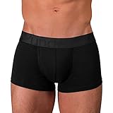ROunderbum Men's Butt-Enhancing Padded Trunk, Black, Medium