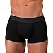 Rounderbum Mens Underwear - Mens Boxer Briefs - Boxer with Butt Enhancing Pads - Body Shaper - Padded Underwear Shapewear BLACK Small