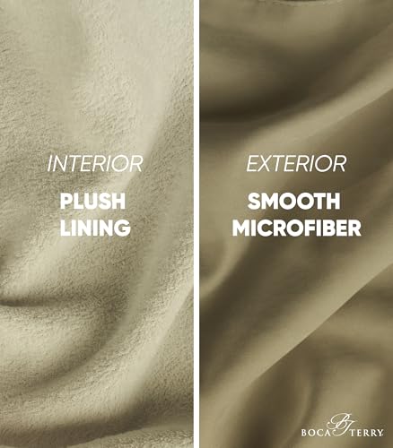 Image of Men's Luxury Hotel Robe by Boca Terry, Microfiber Spa & Resort Bath Robe | Soft, warm hotel-style bathrobe, full length