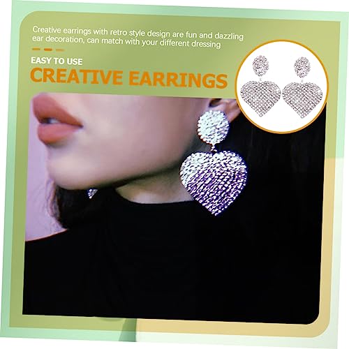 Boucles d'oreilles cœur rétro, cadeau idéal ado