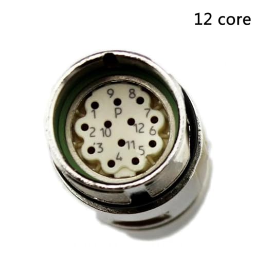Conector Plug Aviation Signal M23 12 núcleos miniatura 2
