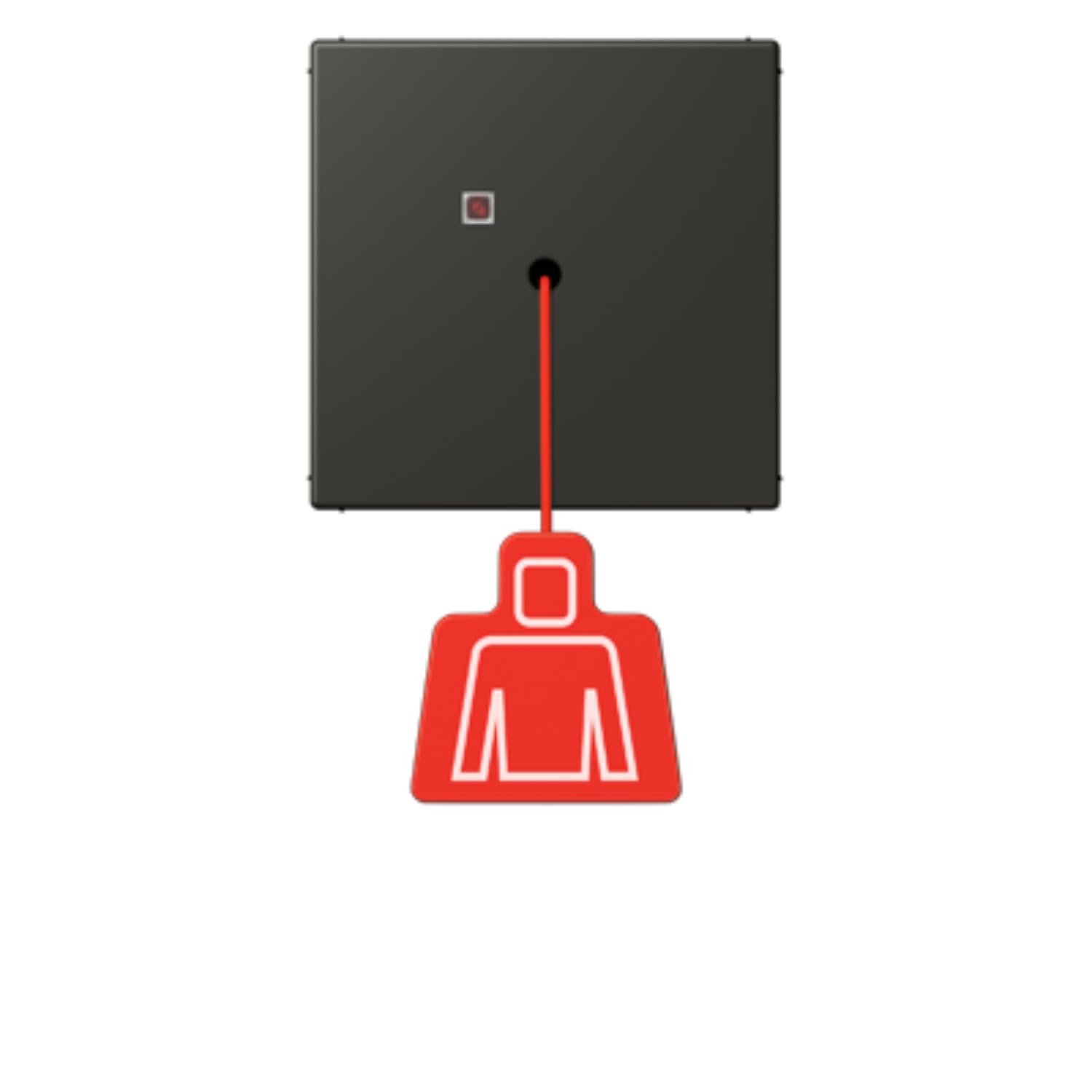 Bouton poussoir poignée LC4320R confort de l'habitat JUNG NRSLC0834ZT259