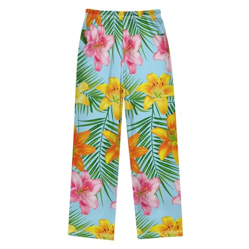 J JOYSAY Palm Fronds Pajamas Pants Soft Long Pajama Bottoms Lounge Sleep Pants Size S-XL2