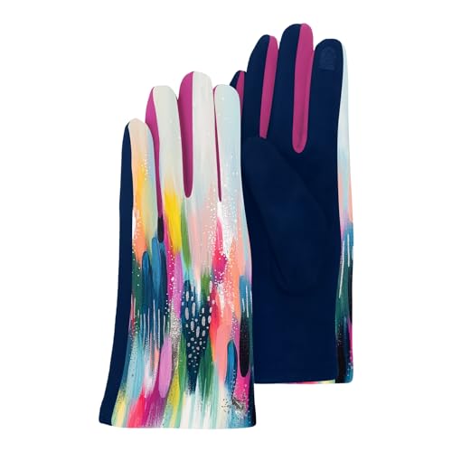 RainCaper Ettavee Brush103 Women’s Texting Gloves, Warm Touchscreen Gloves for All-Season Travel, Fashion, Museum & Dressy Wear, One Size