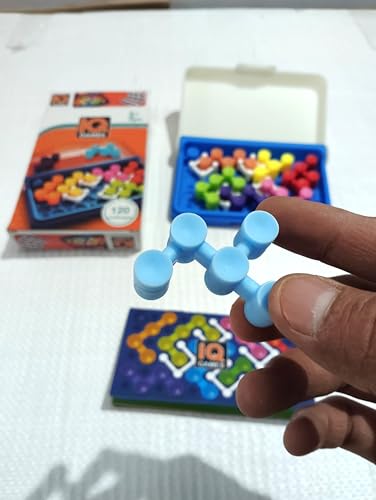 Image of IQ Puzzle Game with 120 Challenges | Travel Brain Teaser Logic Game for Kids 6+ & Adults | Compact Educational Puzzle Toy