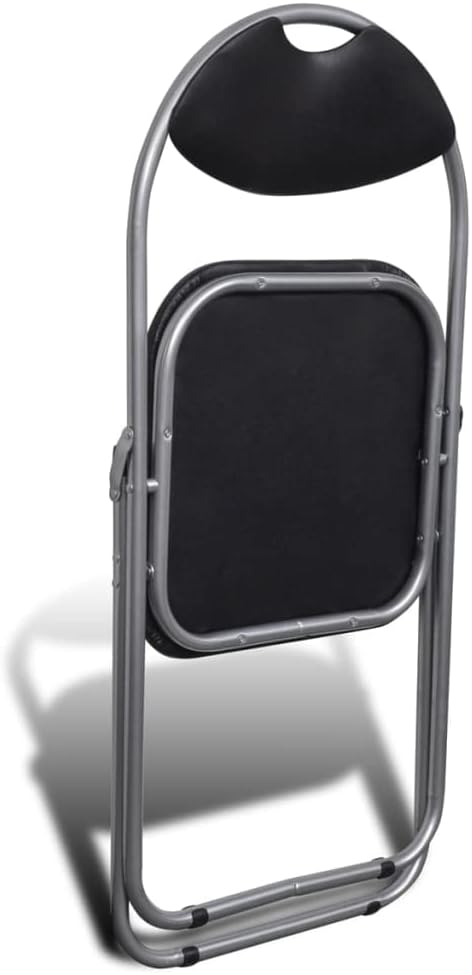 Waterproof Faux Leather Stackable Chairs Set of 6, Faux Leather Folding Chairs for Home and Events, Modern Stackable Dining