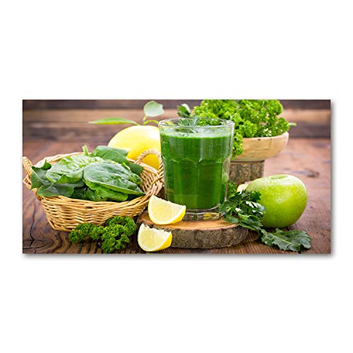 Splashback guard en verre trempé décoratif vert de 100x50 cm