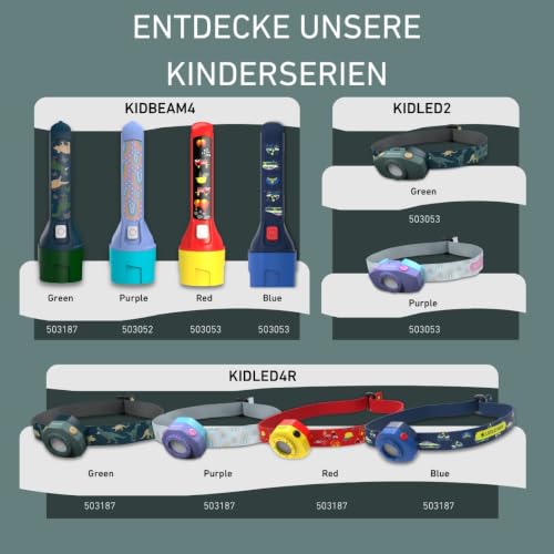 Ledlenser KIDLED4R Kinder-Stirnlampe Wiederaufladbar | 3 LED-Farben und Blinkmodus, Leichtgewicht 25 g, inkl. Taschenclip… – Ansicht 9