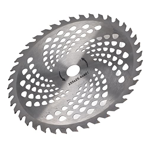 Asixxsix Cortacésped Cortadora de Césped Disco de Corte Resistente Al Calor con Cuchilla 40T para Soja y Cebada