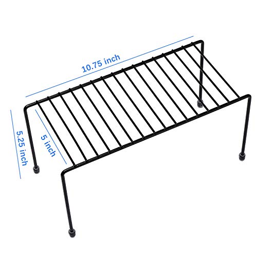 Yaenoei Kitchen Shelves, Cabinet Organization Mini Storage Shelf, Black,Set Of 2 #TOP2