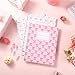 Jetec 12 Pack Pink Bow Composition Notebooks Preppy Coquette Cute Spiral Notebook 9-3/4 x 7-1/2 Inch College Ruled Hard Cover Journal Back to School Teacher Gifts Preppy School Supplies, 100 Pages