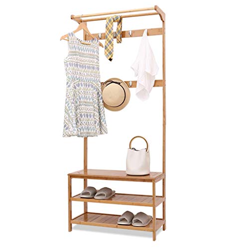 YOUjU YX Shop® Perchero, Perchero con Zapatero, Perchero para Dormitorio, Banco De Zapatos, Perchero Multifunción