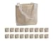 Kangaroos 8 X 8 Natural Color 100% Cotton Canvas Tote Bags (18 Pack)