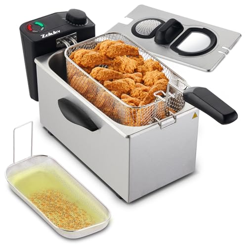 3.7-Qt Stainless Steel Deep Fryer