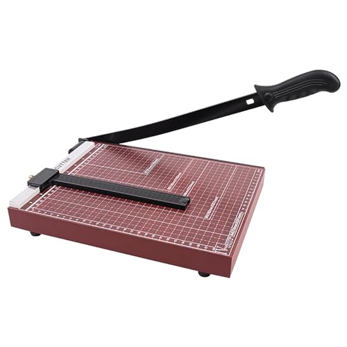 Yawdil Cortador de guillotina de papel A4 recortadora de papel para oficina en casa escuela papel foto aluminio cobre PVC herramientas de corte profesional máquina de corte