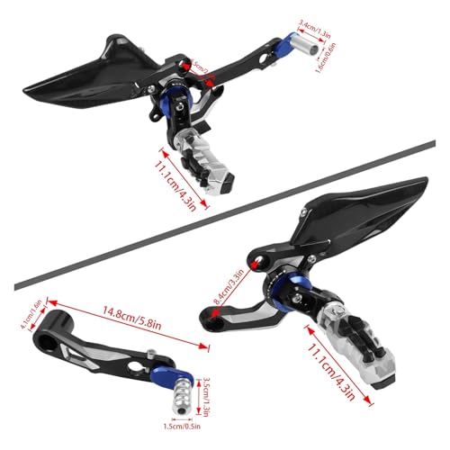 Repose-Pieds Arrière pour S1000XR 2019-2024 Pédales Ajustables Passager - 3