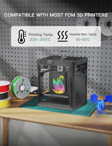 Image of PINBALL PETG Rainbow 3D Printer Filament 1.75mm, Multicolor Translucent PETG Filament, Accuracy + /- 0.02 mm, 1kg Spool (2.2lbs), Dreamland Color