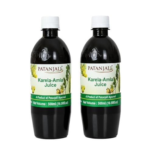 Image of Patanjali Karela Amla Juice- 500ml (Pack of 2)