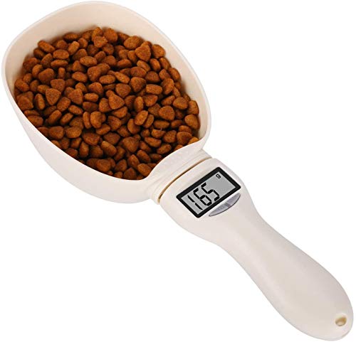 Mighty-eagle Cuchara Digital para Alimentos para Mascotas,Cuchara dosificadora para Alimentos para Mascotas,Cuchara Digital para báscula de Cocina,Cuchara portátil para medir Alimentos para Perros
