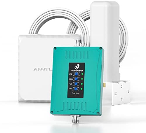 Cell Phone Signal Booster for Home & Office | Boosts 5G 4G LTE & 3G Data & Volte for All U.S. Carriers - Verizon, AT&T, T-Mobile & More | Omni Outside Antenna Easy Installation | FCC Approved