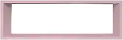 Nicho Decorativo Colorido em Mdf Laqueado para Parede - 20x60x12cm Cor:Rosa Chá;Tamanho:20X60X12 CM