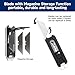 NexTool E20, Box Cutter Retractable with 3 Blades Storage, Quick Change Utility Knife with Pry Bar, Bottle Opener, Pocket Clip, Multi Tool Pocket Knife for EDC, Outdoor, Daily Cutting (Magazine Blade)