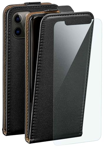 Housse iPhone 12 Pro Max moex noir clapet aimanté avec film protection écran
