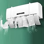 Deflector para Aire Acondicionado Universal Ajustable, 8 Aspas Orientables 270°, Montaje Rápido, Materiales Ecológicos, Evita Condensación, Ideal para Verano e Invierno