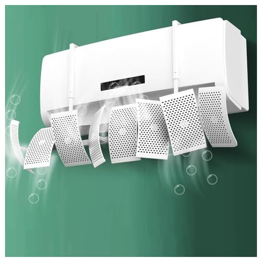 Deflector para Aire Acondicionado Universal Ajustable, 8 Aspas Orientables 270°, Montaje Rápido, Materiales Ecológicos, Evita Condensación, Ideal para Verano e Invierno