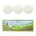 Caswell-Massey Goat's Milk & Honey Bath Soap Bars - Natural Creamy Formula With Vitamins and Mineral Salts - 3 Pack