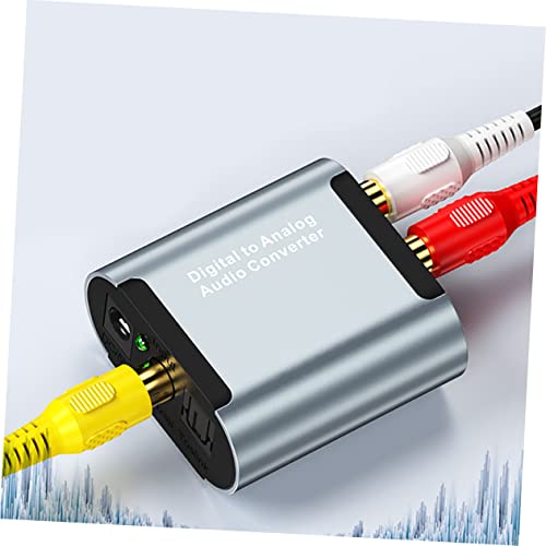Convertidor audio óptico a analógico LALAFINA elimina el ruido de interferencia con ajuste volumen 3
