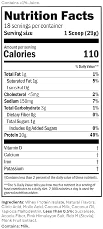Oath Nutrition Clear Whey Isolate Protein Powder, Frosty Lemonade, 20g Complete Protein per Serving, No Added Sugar, Grass-Fed, 18 Servings - 2