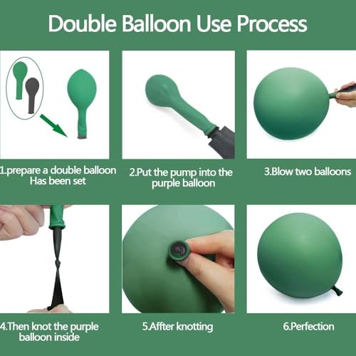 Image of Pastel Green Balloon Garland Kit Different Sizes Double Stuffed Balloons Latex Sage Balloon Jungle Green Arch For Birthday Safari Baby Shower Gender Reveal Bridal Boho Party