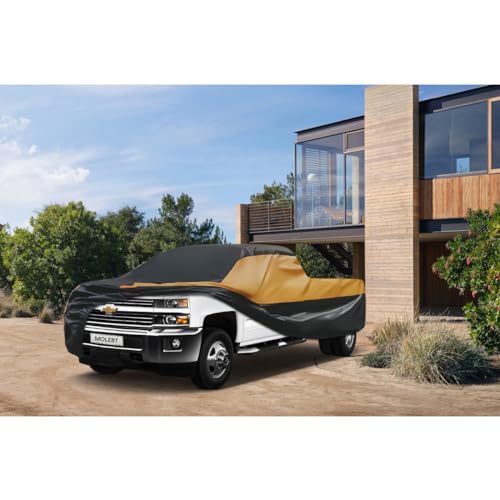 Image of Multilayers Truck Cover Waterproof All Weather, Heavy Duty Outdoor Pickup Car Cover, Rain Snow Sun Uv Protection, Fit Ford F150, Chevy Silverado, Dodge Ram 1500 etc, L-230 x 79 x 69 inch