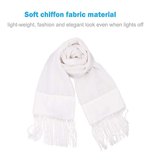 Led Light Up Scarf 7 Colors Glow In The Dark Flashing Costume For Party Festival Stage Raves Birthday Fun Edm Gift #TOP5