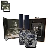 Spartan Camera Gocam 4G LTE Trail Cameras, Free Roaming, Remotely Update Settings, HD Video, Photo, Blackout Flash, Hunting, Security, Surveillance + 32GB SD Cards - 2 PK (Spartan Multi-Carrier)