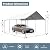 GREEN PARTY Carport, 12’ X 20’ Heavy Duty Car Canopy with Powder-Coated Steel Frame, Portable Car Canopy Party Tent Garage Boat Shelter, Adjustable Peak Height, 8 Legs, White