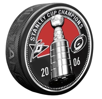 Sports Decor Carolina Hurricanes Puck - Ultra 3D Stanley Cup Medallion