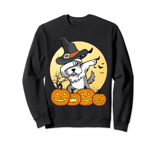 Dabbing Schnauzer Dab Dance Halloween perro Sudadera