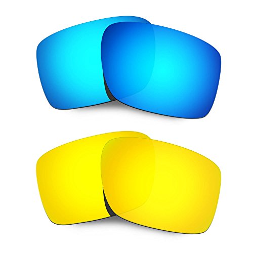 Lentille pour Oakley Double Edge bleu or idéale pour conduire et randonner au soleil