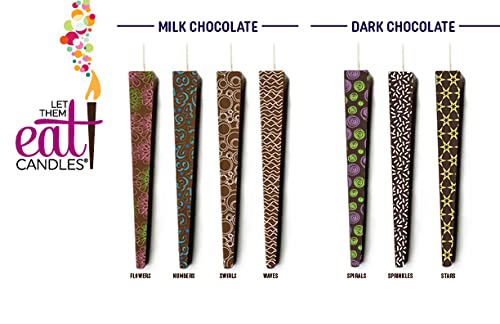 Let Them Eat Candles Edible Chocolate Birthday Candles, Dripless, Milk Chocolate, Numbers, Set Of 3 #TOP5