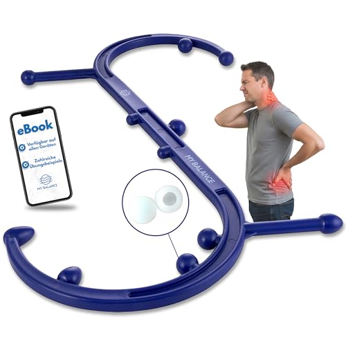 My Balance Hochwertiges Triggerpunkt Massagegerät I Robust verarbeiteter Massagestab inkl. Silikonaufsätze & E-Book I behandle Triggerpunkte effektiv My Balance Hochwertiges Triggerpunkt Massagegerät I Robust verarbeiteter Massagestab inkl. Silikonaufsätze & E-Book I behandle Triggerpunkte effektiv