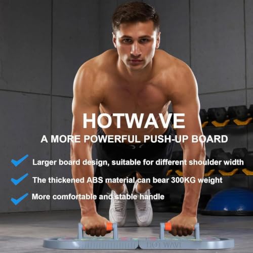 Image of HOTWAVE Push Up Board Fitness, Portable Foldable 20 in 1 Push Up Bar at Home Gym, Pushup Handles for Floor. Professional Strength Training Equipment For Man and Women