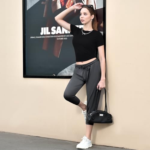 Walifrey Women's Capri Joggers w/ Pockets - image 6
