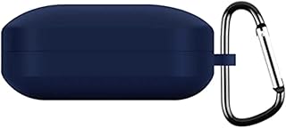 جراب سيليكون مع حلقة سلسلة مفاتيح ل سم اعات ون بلس بودز برو 2 - - ازرق بادز، لون بلس بادز برو 2