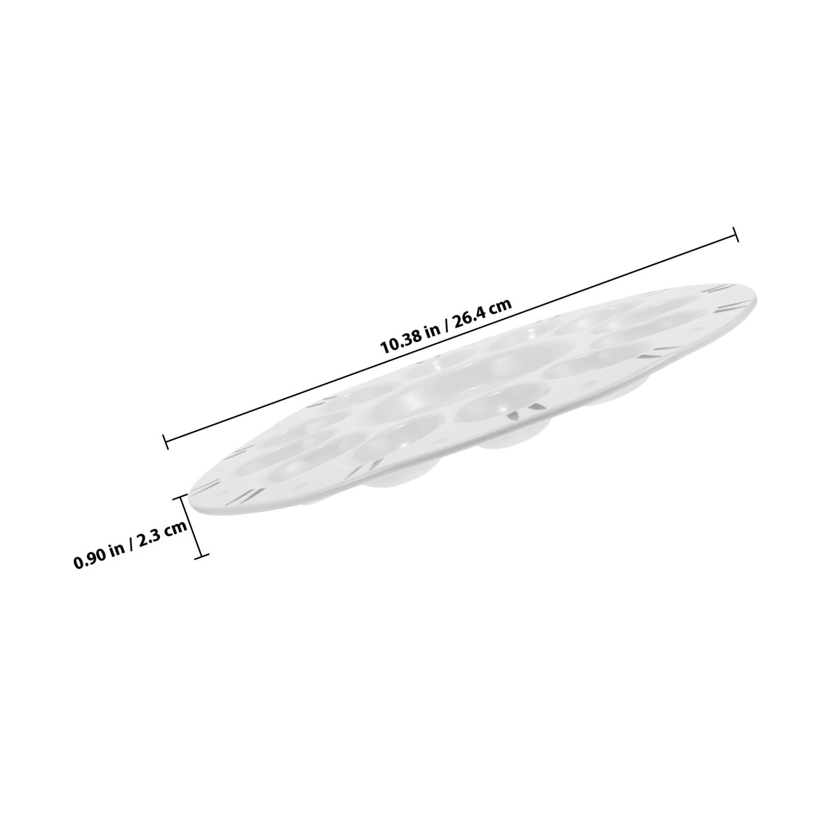 DOITOOL Plateau à Œufs pour Présenter Œufs Mimosa pour Pâques en Céramique Blanc Compartiments Multiples Facile à Nettoyer Lors de Repas Festifs