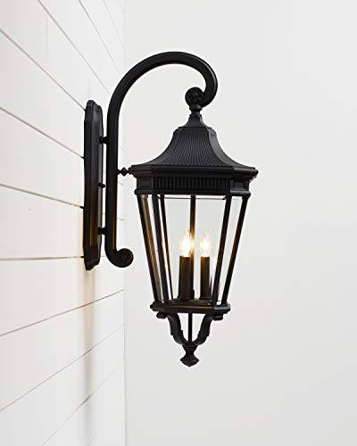 Image of Generation Lighting OL5404BK Cotswold Lane Outdoor Wall Lantern Aluminum Approved for Wet Locations in Traditional Style-1, 1-Light, cETL Listed, Safety Rated for Wet Locations
